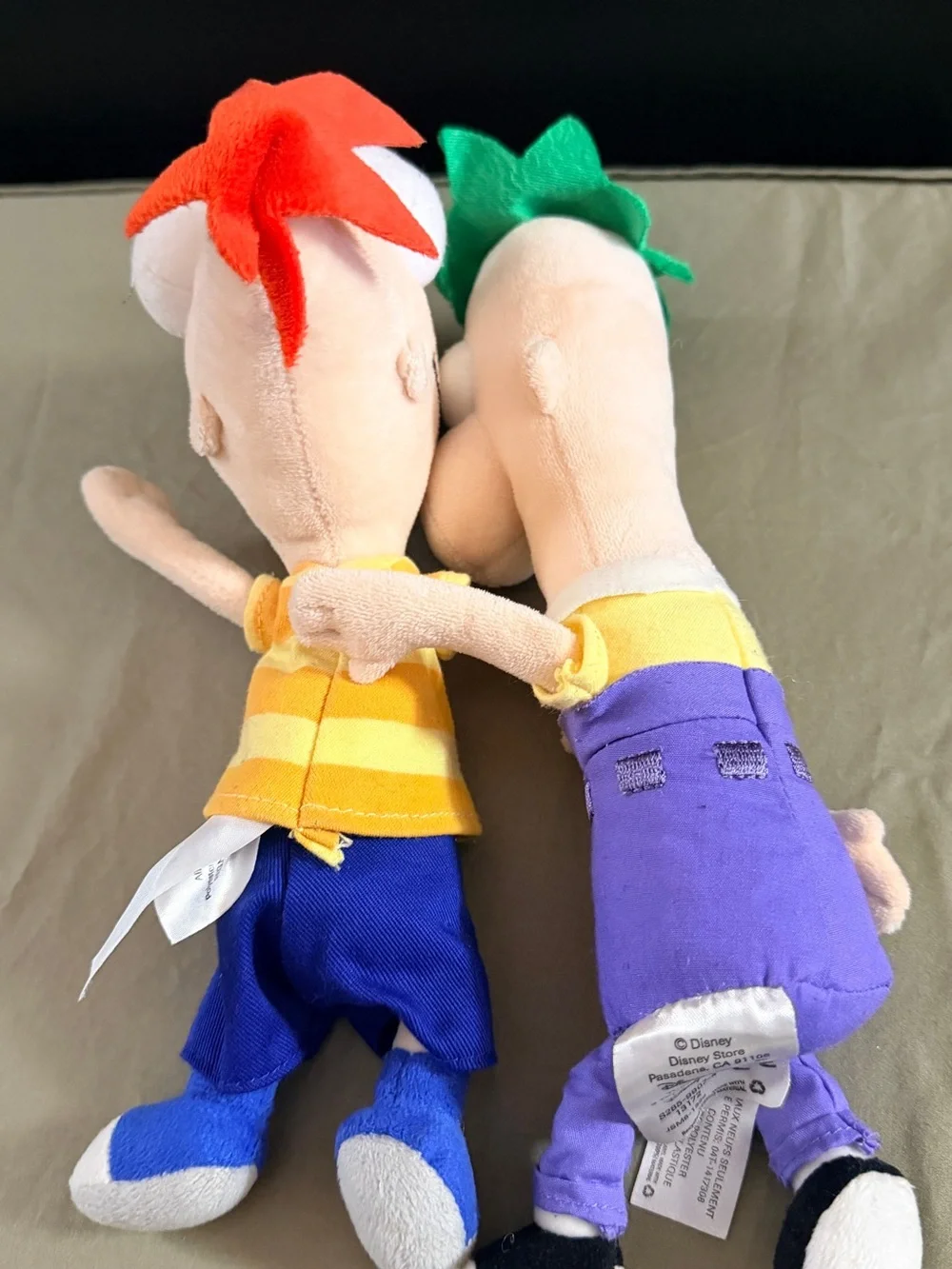 Disney Phineas & Ferb Plush Set - Orange, Purple, Green, Blue